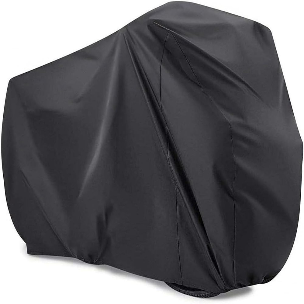 Viaky Bicycle Cover for Two Bikes, Mountain Road Bike Rain Cover with Lock Hole Outdoor Waterproof and Anti Dust Rain Sun UV Protection (Black)