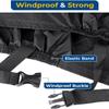 Viaky Bicycle Cover for Two Bikes, Mountain Road Bike Rain Cover with Lock Hole Outdoor Waterproof and Anti Dust Rain Sun UV Protection (Black) view 4