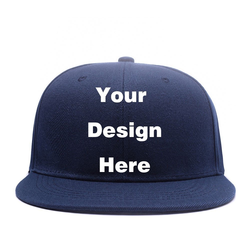 Custom Baseball Caps Adjustable Trucker Hat Sport Hip-Hop Hats Vintage Printed Sun Protection Hat Navy