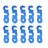 10pcs Aluminum Guyline Cord Adjuster Tent Tensioners Wind Rope Buckle Camp Rope Adjuster for Tent Camping Hiking Backpacking Outdoor Activity (BlueM) Tent Guide Rope view 2