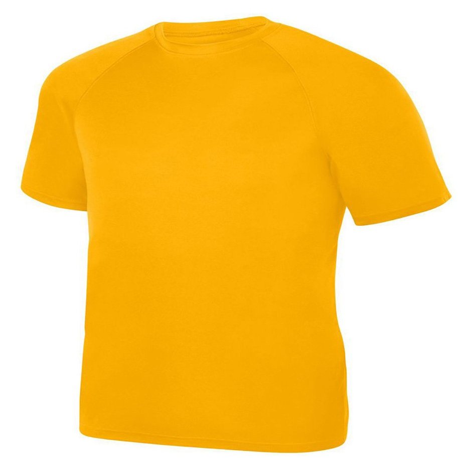 Augusta Sportswear Boys Attain Raglan Tee  Lightweight 3/4 Sleeve Shirt with Moisture-Wicking Comfort for Active Play KS Gold