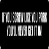 1080 Graphics 3 - If You Screw Like You Park Hard Hat/Biker Helmet Sticker BS 1290 view 1