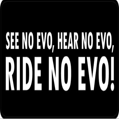 1080 Graphics 3 - See No Evo, Hear No Evo, Ride No Evo Hard Hat/Biker Helmet Sticker BS 1210