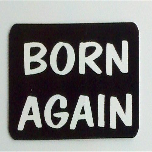 1080 Graphics 3 - Born Again Christian Hard Hat/Helmet Stickers 1" x 2"
