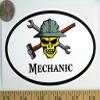1080 Graphics Mechanic 3 1/2" x 5 1/2" Oval Euro Bumper Sticker B163 view 1