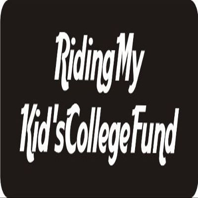 1080 Graphics 3 - Riding My Kid's College Fund 1 1/4" x 3" Hard Hat Biker Helmet Stickers Bs485