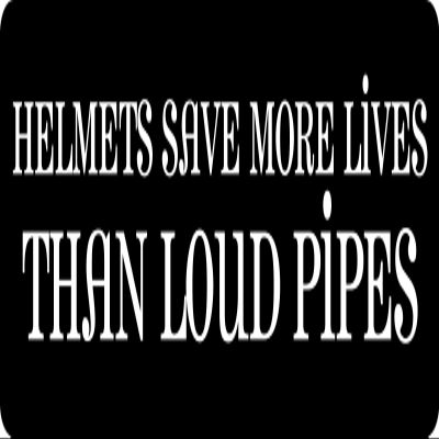 1080 Graphics 3 - Helmets Save More Lives Than Loud Pipes Hard Hat/Biker Helmet Sticker BS 871