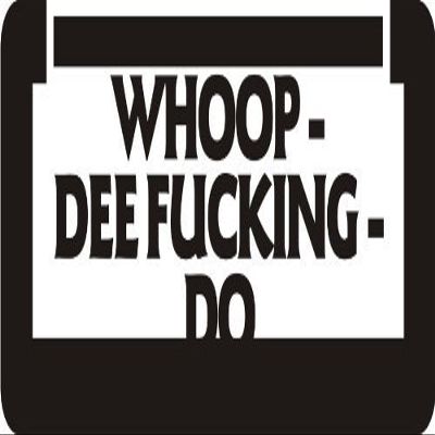 1080 Graphics 3 - Whoop - Dee Fuking -DO 1 1/4" x 3" Hard Hat Biker Helmet Stickers Bs583