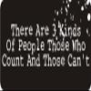 1080 Graphics 3 - There are 3 Kinds of People Those Who Count an.?Hose Can't 1 1/4" x 3" Hard Hat Biker Helmet Stickers Bs544. view 1