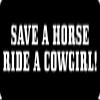 1080 Graphics 3 - Save A Horse Ride A Cowgirl Hard Hat/Biker Helmet Sticker BS 1206 view 1