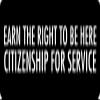 1080 Graphics 3 - Earn The Right to Be Here Citizenship for Service Hard Hat/Biker Helmet Sticker BS 762 view 1