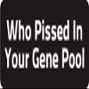 1080 Graphics 3 - Who Pissed in Your Gene Pool 1 1/4" x 3" Hard Hat Biker Helmet Stickers Bs582 view 1