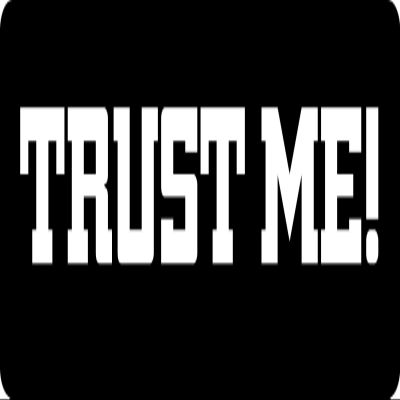 1080 Graphics 3 - Trust Me Hard Hat/Biker Helmet Sticker BS 917