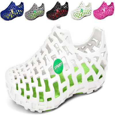 Asifn Water Shoes Women Men Sandals Beach Shoes Casual Beach Mesh Outdoor Sport Massage (9.5 M US Men - 10.5 M US Women,26.5 cm Heel to Toe White Green