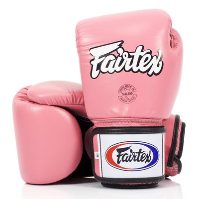 Fairtex BGV1BR Muay Thai Boxing Breathable Gloves for Men, Women, Kids | MMA Gloves, Kickboxing, Gym, Workout | Premium Quality, Light Weight & Shock Absorbent 14 oz Boxing Gloves-Pink