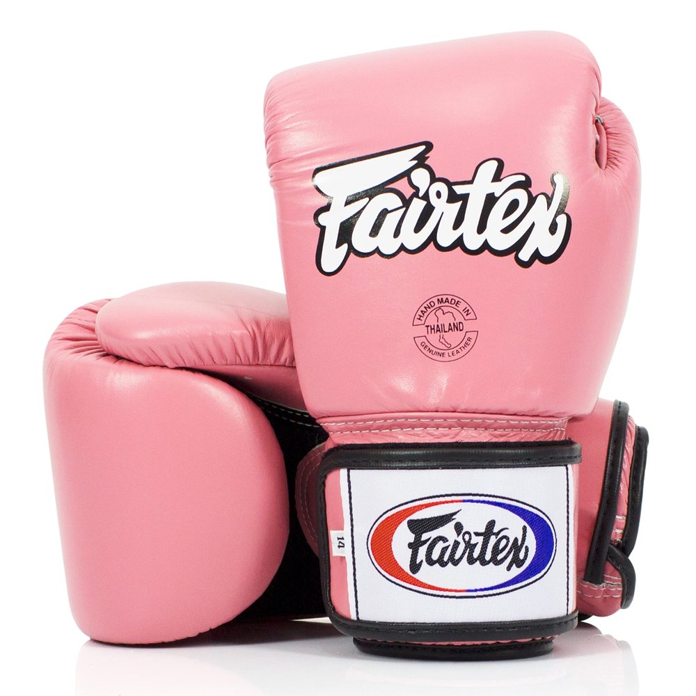 Fairtex BGV1BR Muay Thai Boxing Breathable Gloves for Men, Women, Kids | MMA Gloves, Kickboxing, Gym, Workout | Premium Quality, Light Weight & Shock Absorbent 14 oz Boxing Gloves-Pink
