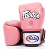 Fairtex BGV1BR Muay Thai Boxing Breathable Gloves for Men, Women, Kids | MMA Gloves, Kickboxing, Gym, Workout | Premium Quality, Light Weight & Shock Absorbent 14 oz Boxing Gloves-Pink view 1