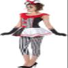 Carnival Harlequin Jester Women's Costume Small 6-8 view 2