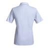 Taiduosheng Womens Short Sleeve Embroidery OL Shirt Formal Collared Work Blouse Tops with Free Bow tie M White view 4