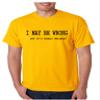 ALLNTRENDS Men's T Shirt I May Be Wrong But Its Highly Unlikely Tshirt Humor (3XL, Gold Black) view 1