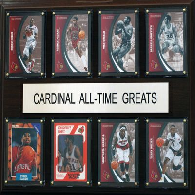 C&I Collectables NCAA Louisville Cardinal Men's All-Time Greats Plaque, Brown