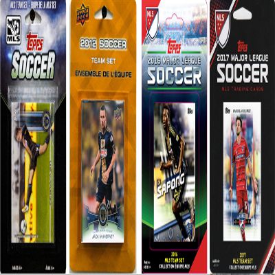C&I Collectables MLS Philadelphia Union Men's 4 Different Licensed Trading Card Team Sets, White