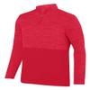 Augusta Sportswear Shadow Tonal Heather 1/4 Zip Pullover XL Red view 1