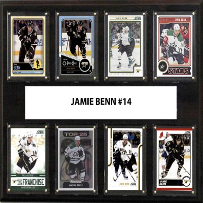 NHL Minnesota Wild Men's Jamie Benn 8-Card Plaque, Brown