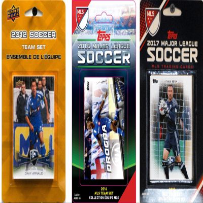 C&I Collectables MLS Montreal Impact Men's 3 Different Licensed Trading Card Team Sets, White