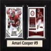 C&I Collectables NCAA Alabama Crimson Tide Men's Amari Cooper Two Card Plaque, Brown, 6"X8" view 1