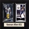 C&I Collectables NCAA California Golden Bears Men's Keenan Allen Two Card Plaque, Brown, 6"X8" view 1