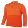 Augusta Sportswear Adult Shadow Tonal Heather Quarter-Zip Pullover 2XL ORANGE view 1
