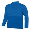 Augusta Sportswear Shadow Tonal Heather 1/4 Zip Pullover XL Royal view 1