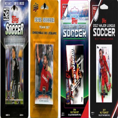 C&I Collectables MLS Real Salt Lake Men's 4 Different Licensed Trading Card Team Sets, White