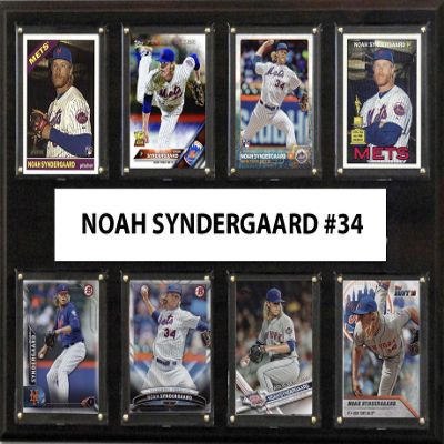 C&I Collectables MLB New York Mets Men's Noah Syndergaard 8-Card Plaque, Brown
