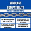 MarineNow 316 Stainless Steel Anchor Chain  5/16" DIN 766 BBB Windlass-Compatible  Premium Marine Grade  Available in Lengths from 1 to 200 Feet view 4