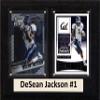 C&I Collectables NCAA California Golden Bears Men's Desean Jackson Two Card Plaque, Brown, 6"X8" view 1