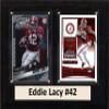C&I Collectables NCAA Alabama Crimson Tide Men's Eddie Lacy Two Card Plaque, Brown, 6"X8" view 1