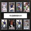 MLB Texas Rangers Men's Yu Darvish 8-Card Plaque, Brown view 1