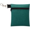 BuyAgain Golf Tee Pouch, 5.62 X 6.87 Inch Professional Zipper Golf Tee/Ball Pouch Bag With Metal Lobster Claw Clip.