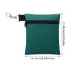 BuyAgain Golf Tee Pouch, 5.62 X 6.87 Inch Professional Zipper Golf Tee/Ball Pouch Bag With Metal Lobster Claw Clip. view 2