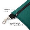 BuyAgain Golf Tee Pouch, 5.62 X 6.87 Inch Professional Zipper Golf Tee/Ball Pouch Bag With Metal Lobster Claw Clip. view 4