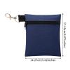 BuyAgain Golf Tee Pouch, 5.62 X 6.87 Inch Professional Zipper Golf Tee/Ball Pouch Bag With Metal Lobster Claw Clip. view 2