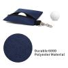 BuyAgain Golf Tee Pouch, 5.62 X 6.87 Inch Professional Zipper Golf Tee/Ball Pouch Bag With Metal Lobster Claw Clip. view 3