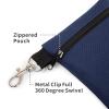 BuyAgain Golf Tee Pouch, 5.62 X 6.87 Inch Professional Zipper Golf Tee/Ball Pouch Bag With Metal Lobster Claw Clip. view 4
