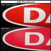 Authorized Parking Only Subject to Towing, 12 x 18 Inch, Red on White, Self-Adhesive Vinyl Sticker view 3