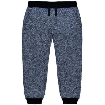 Southpole Little Boy's Jogger Fleece Pants in Basic Marled Colors Pants, Marled Navy, Medium