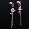 Grace Jun Fashion AAA CZ Butterfly Clip on Earrings No Pierced for Women (Rose gold plated ear clip) view 3