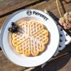 Petromax Enamelware Dinnerware Plates, Traditional Lightweight Enameled Steel Tableware for Kitchen and Camping, 2 Pack for Hot or Cold Food, 8.6 inch, White view 3