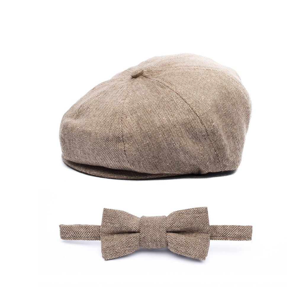 Baby Boy Ring Bearer Pageboy Flat Ivy Newsboy Tweed Golf Cap Hat XS 48 cm